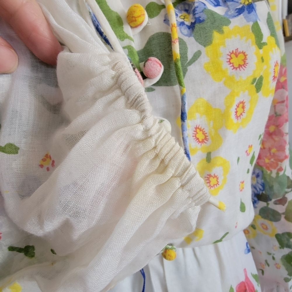 Avalon Classic Vintage Floral Long Sleeve Maxi Dress - Picture 6 of 16